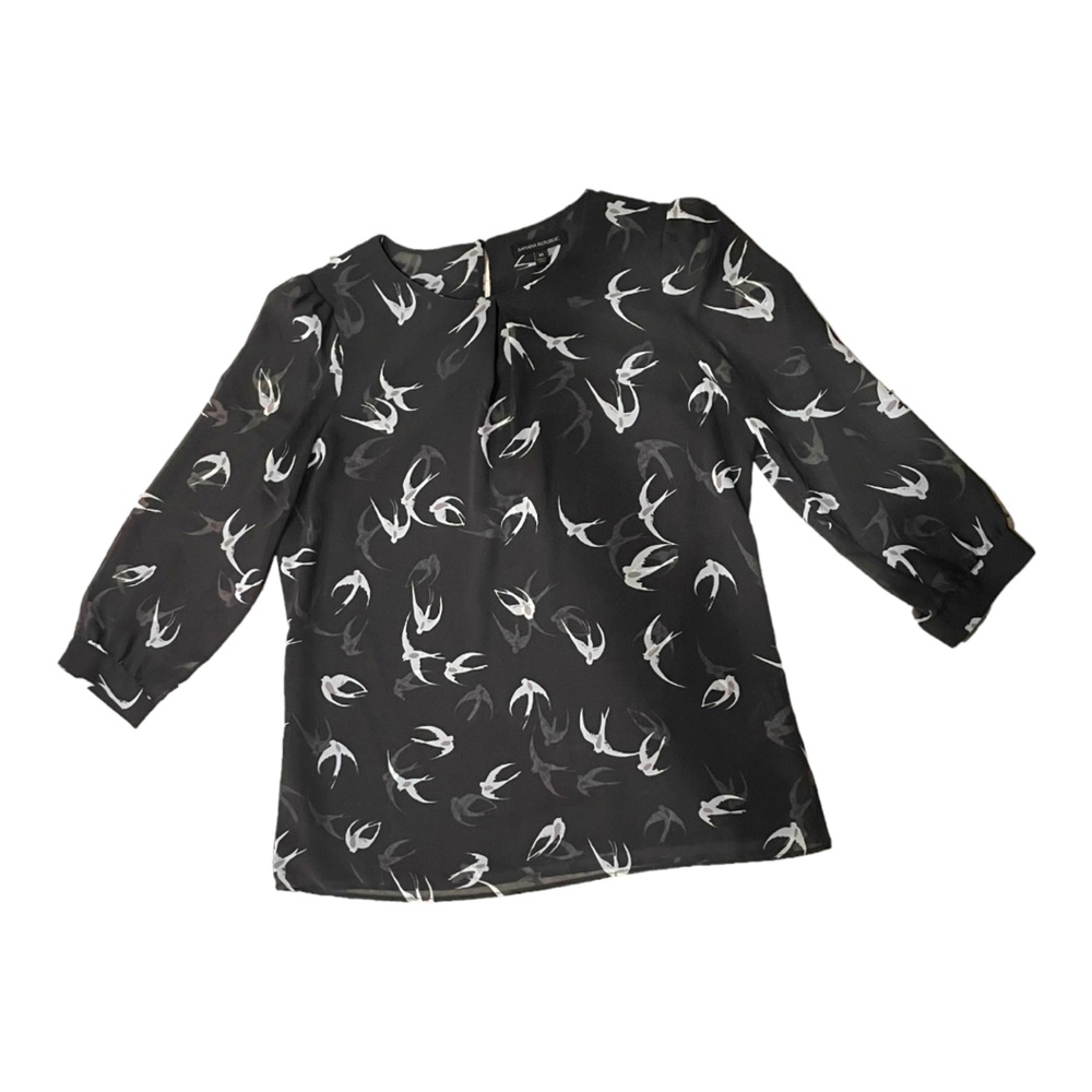 Banana Republic Womens black Blouse - medium - Picture 2 of 5